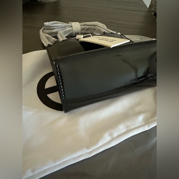 Telfar Black Patent Small Shopping Bag - Picture 4 of 6